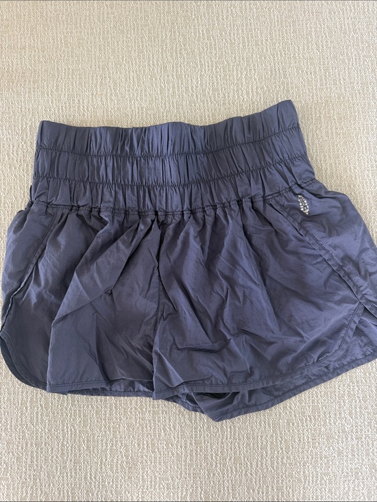 FP Movement by Free People Pants - FP Movement by Free People Navy Elastic-Waist Flared Skort